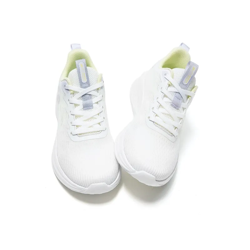Warrior Anti-Slip And Wear-Resistant Rebound Low-Top Casual Running Shoes Women's White Purple-3
