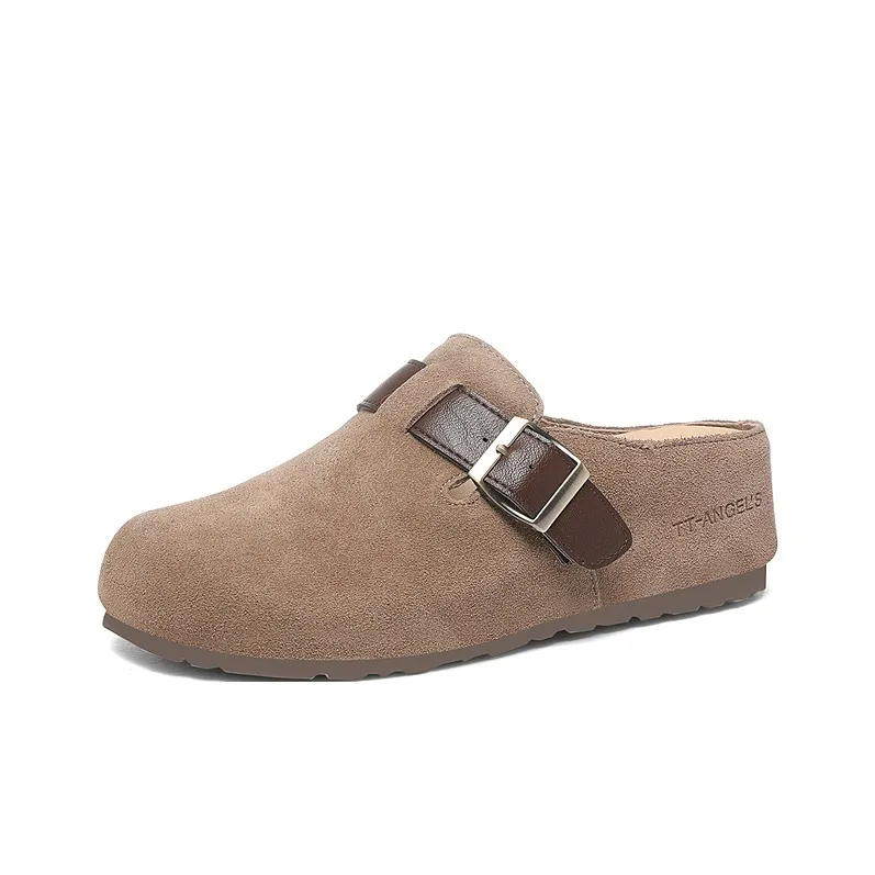 Golden Silk Rabbit Wrap toe Slippers Women's-5