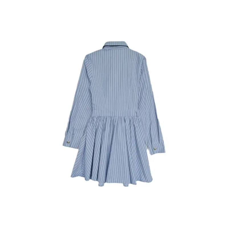 AFGGD Long-Sleeved Dresses Women's Stripes-1