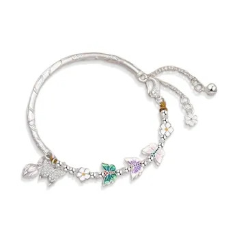 VIVIWELL 999 Fine Silver Bracelets Women's