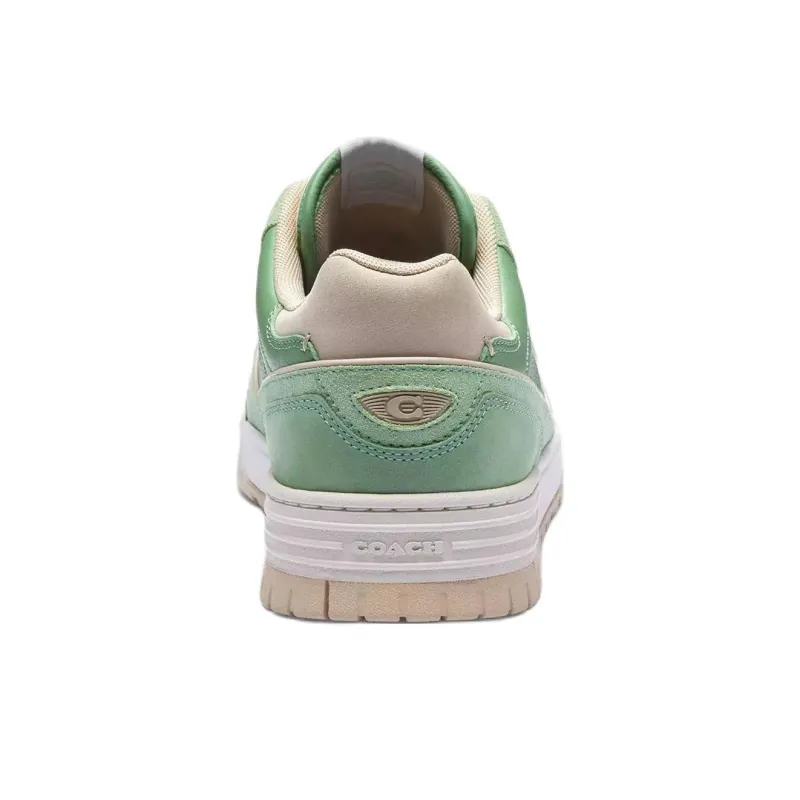 COACH Soho Low Top Skateboard Shoes Men's Green-3