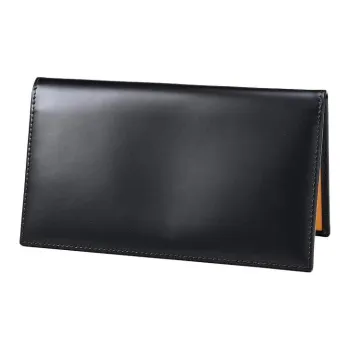 ETTINGER Leather Wallet Men's Black & Yellow