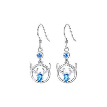 ZUOHUO S999 Fine Silver Earrings Women's