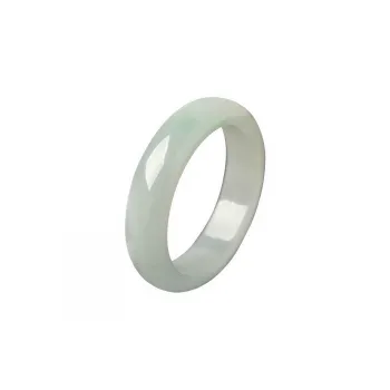 MY WORLD BEGINS AND ENDS WITH YOU Glutinous Jade Jadeite Rings Unisex