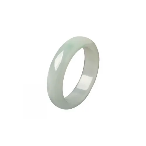 MY WORLD BEGINS AND ENDS WITH YOU Glutinous Jade Jadeite Rings Unisex
