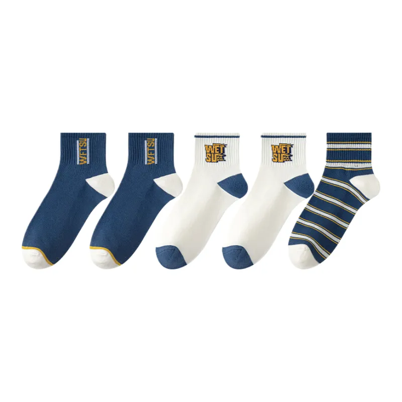 Cotton Gene Ankle Socks Men's 5 Pack-10