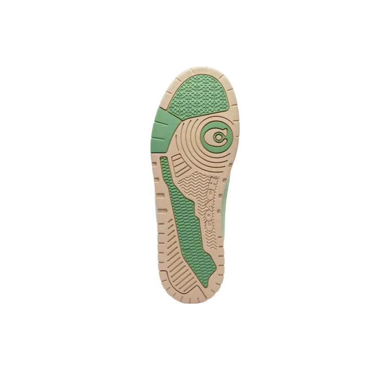 COACH Soho Low Top Skateboard Shoes Men's Green-4