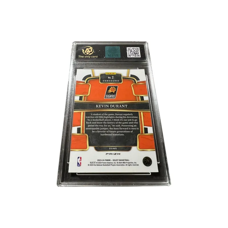 PANINI Suns Kevin Durant KD Holographic Card Blue Fold RPA High Score Player Card Rare Card Graded Cards 1 Pc-1