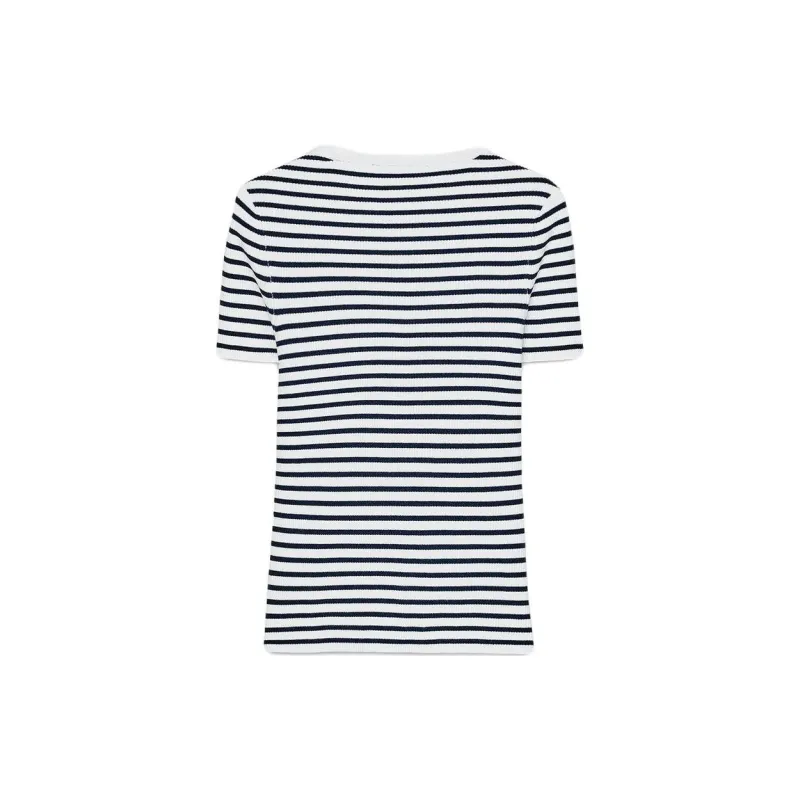 ZARA T Shirt Women's Sea Blue/White-1