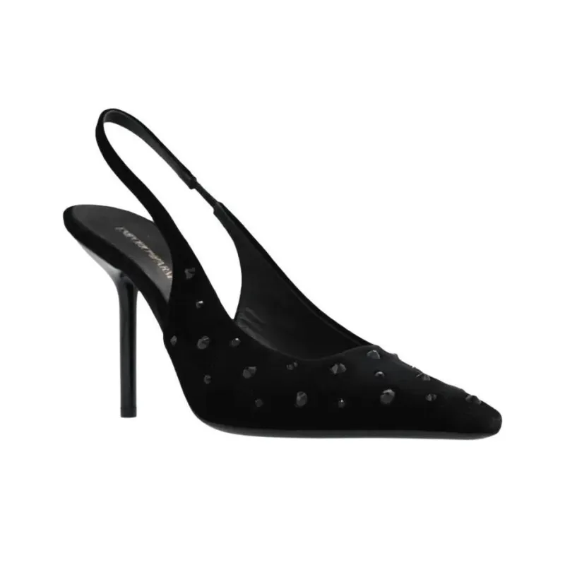 EMPORIO ARMANI Slim Heel High Heels Women's Black-1