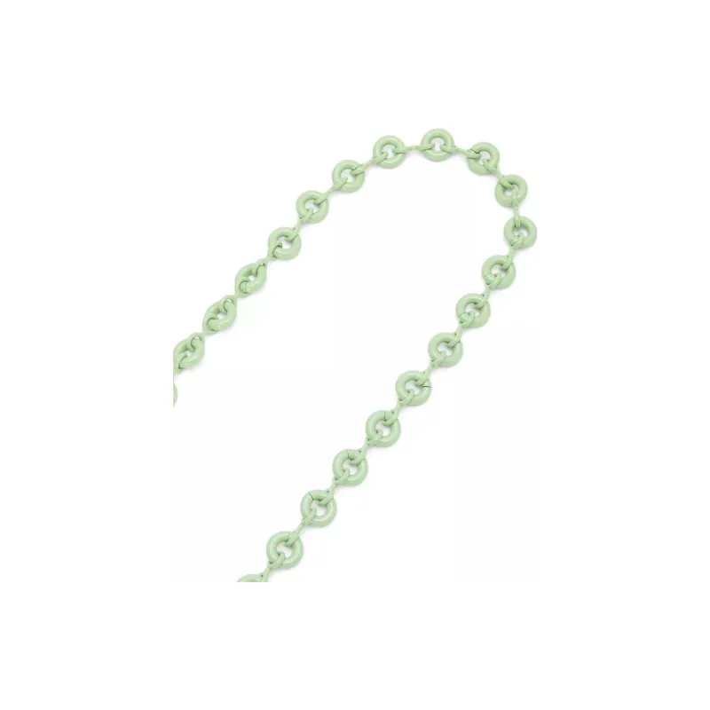 LOEWE Brass Chain Strap Bag Women's Okra Green Glaze-1