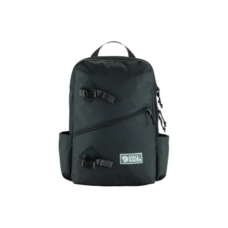 Fjallraven Recycled Polyamide Backpack Unisex Coal Black-0