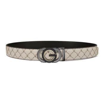 Maserati PVC Leather Belts Men's 3.55cm
