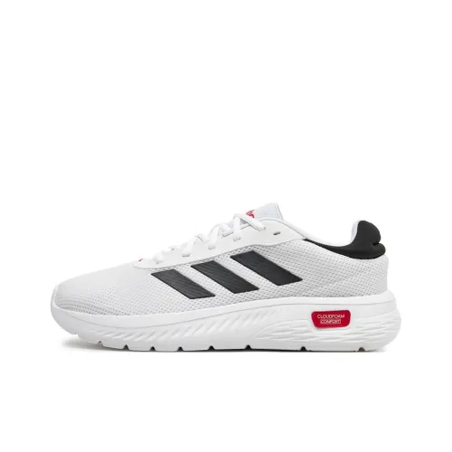 Adidas Cloudfoam Slip Resistant Breathable Low Top Running Shoes Men's White