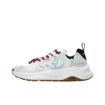 Le Coq Sportif Anti Slip Wear Resistant Low Top Casual Shoes Women's White Red
