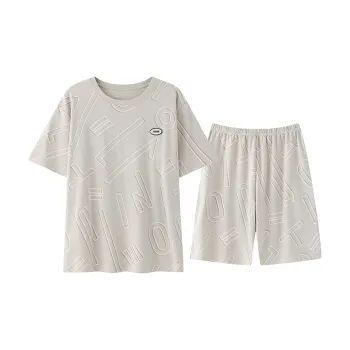 FENTENGCARE Pajama Set Men's Apricot
