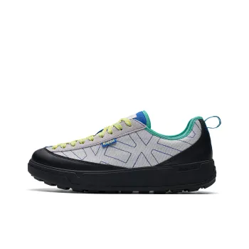 Kappa Keeper Back to Back Anti Slip Wear Resistant Low Top Skateboard Shoes Unisex Gray Black