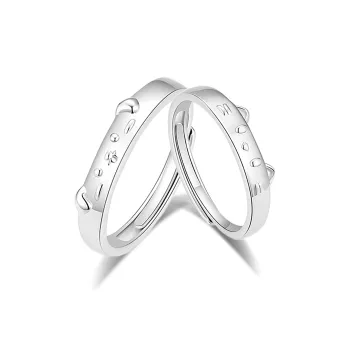 Love Jewelry 999 Fine Silver Rings Unisex