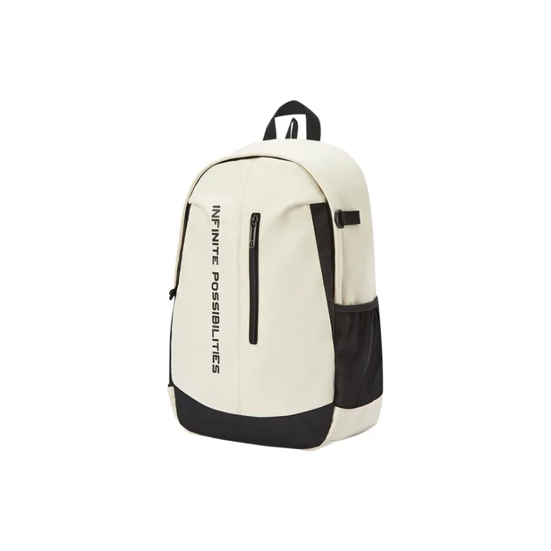 SEM/R Fabric Backpack Large Size Unisex Light Khaki/Ice Blue/Black-1