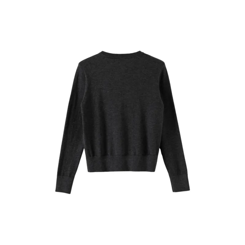 Late White Knitwear Women's Dark Gray-2