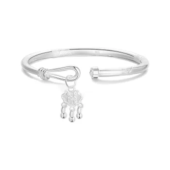 Children's Drawings 999 Fine Silver Sterling Silver Bracelets Women's