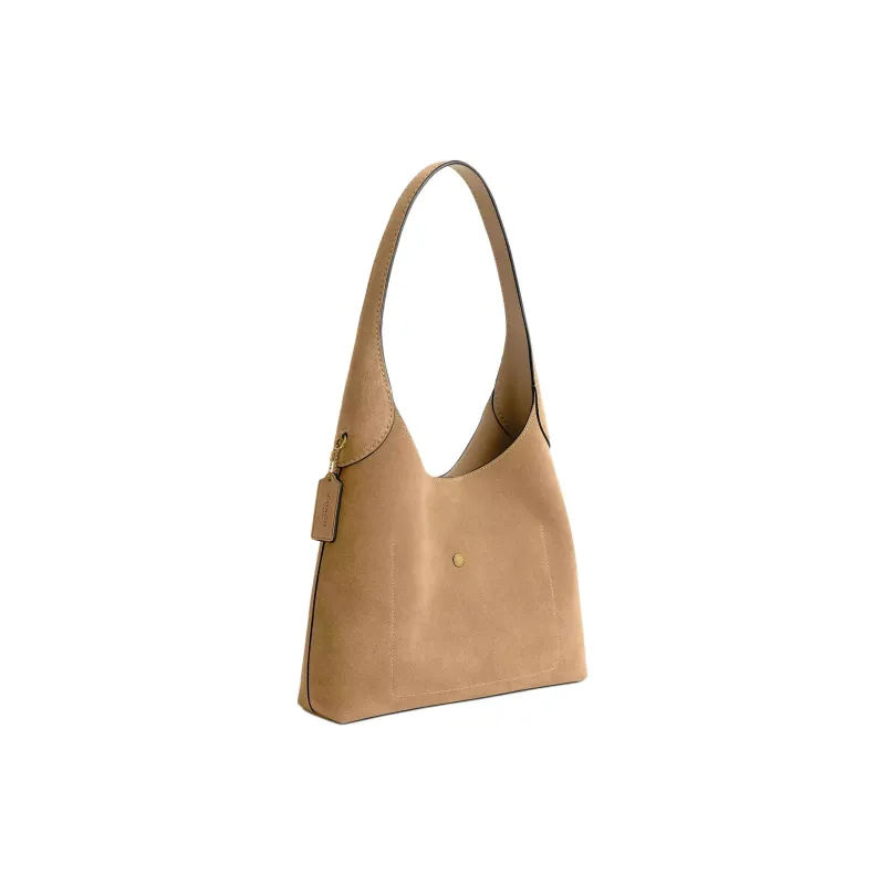 COACH Brooklyn Suede Tote Bag, Shopping Bag, Shoulder Bag Tubas Women's Sand-1