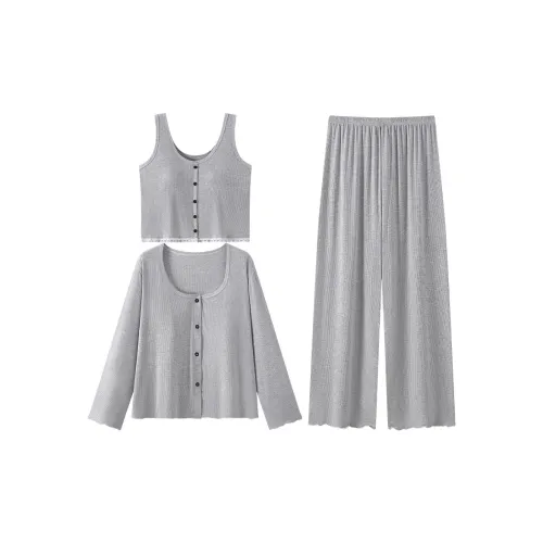 Lan Miao Pajama Set Women's Gray