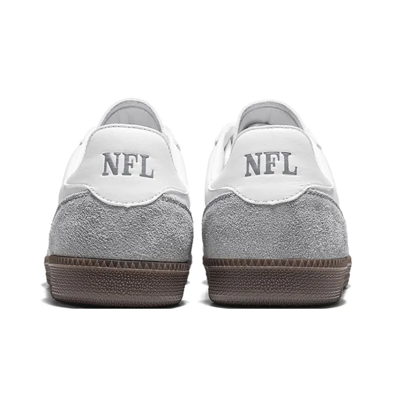 NFL Training Classic New Orleans Saints Low Top Skateboard Shoes Unisex White Gray-3