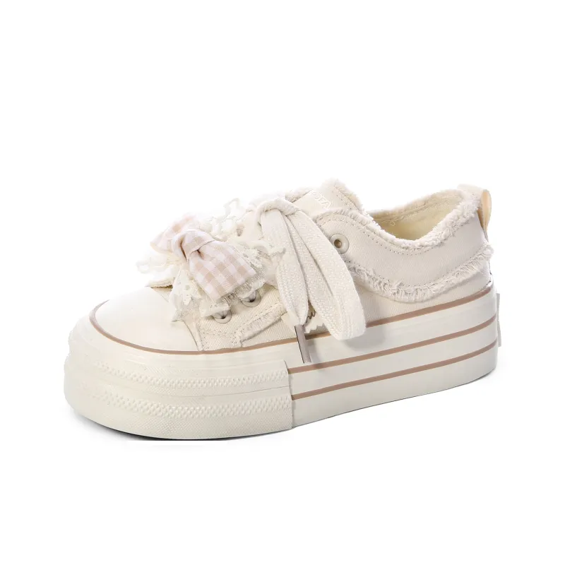 Lovely You Abrasion Resistant Lightweight Height Increasing Low Top Skateboard Shoes Women's-22