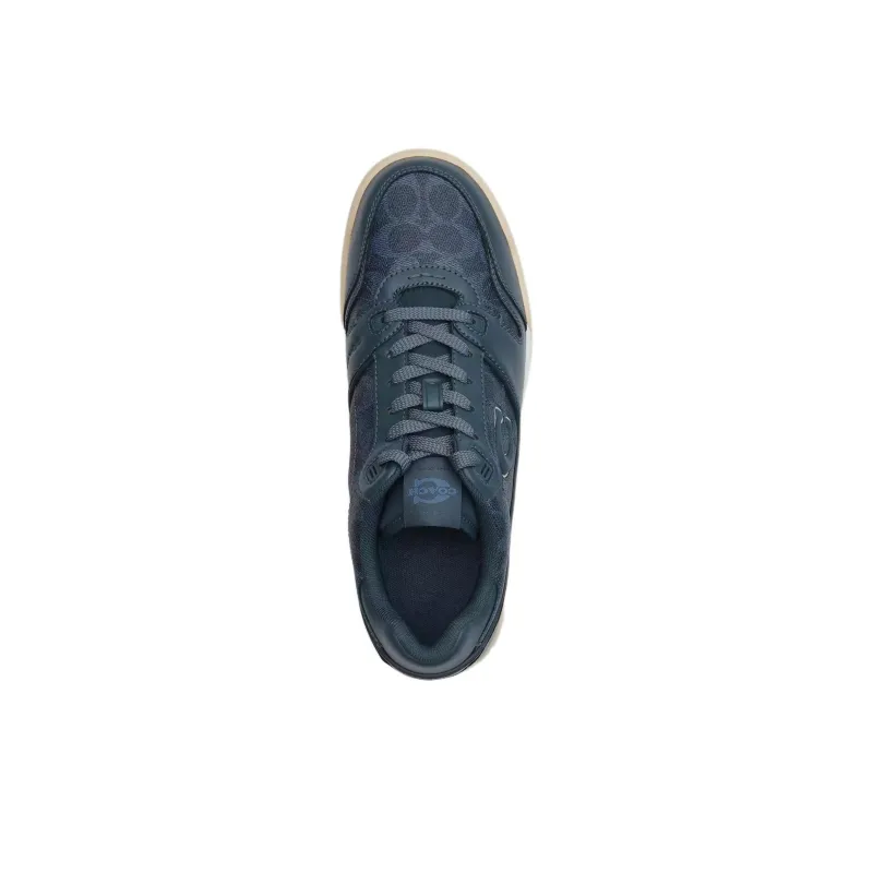 COACH Soho Low-Top Skateboard Shoes Men's Blue-4