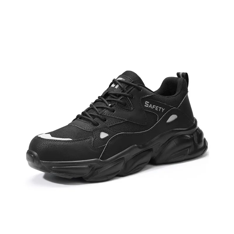 Blue Gull Shield Wear-Resistant Water-Resistant Lightweight Low-Top Outdoor Shoes Men's Black-1