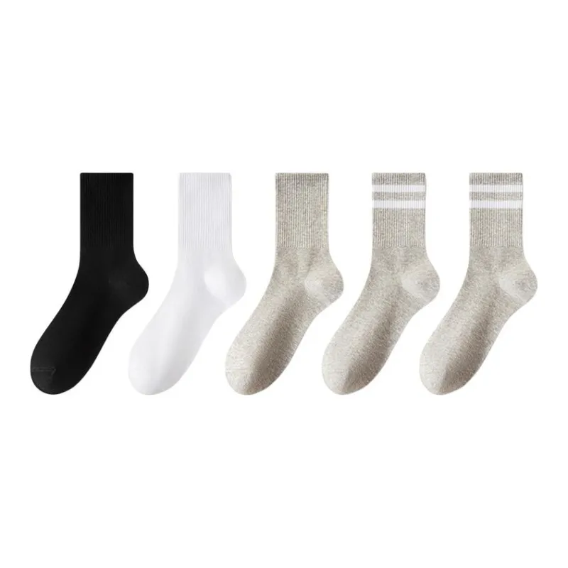 Urban Beauty Mid-Calf Socks Unisex 5 Pack-5