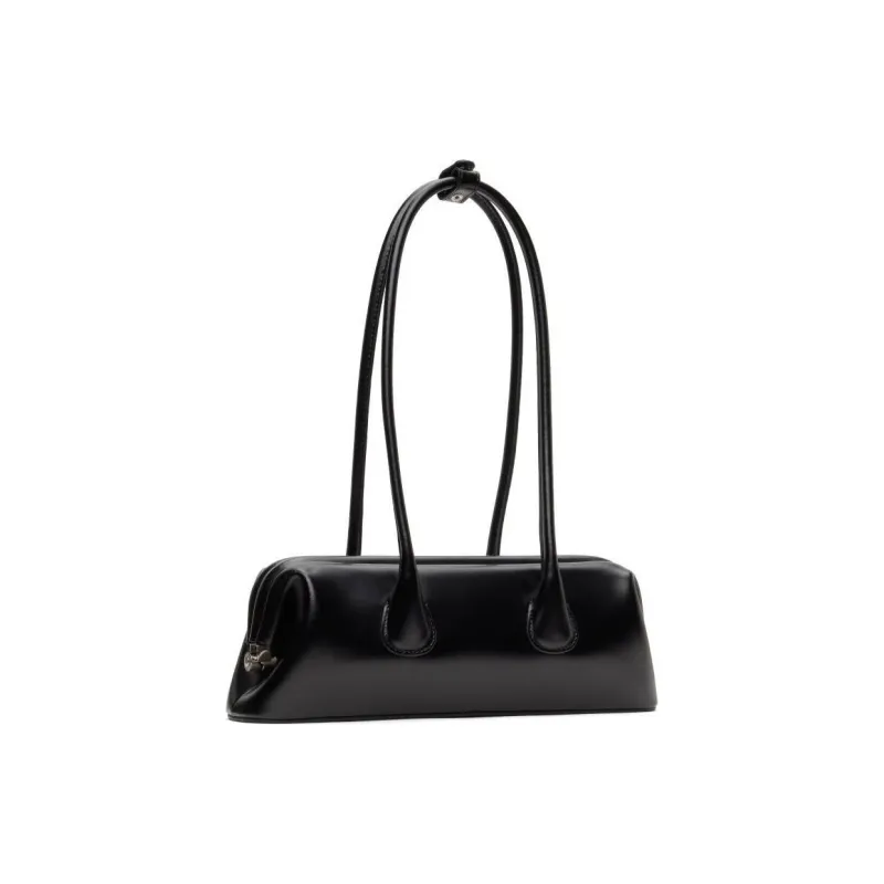 OSOI Leather Handbag, Shoulder Bag Mini Women's Black-1