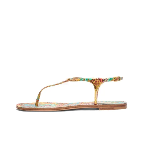 Casadei Nuggets Strap Sandals Women's Gold