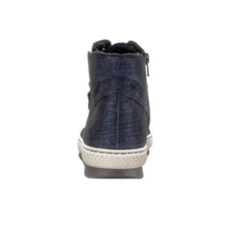 Gabor Fashion High Top Casual Shoes Women's Marine Blue-4