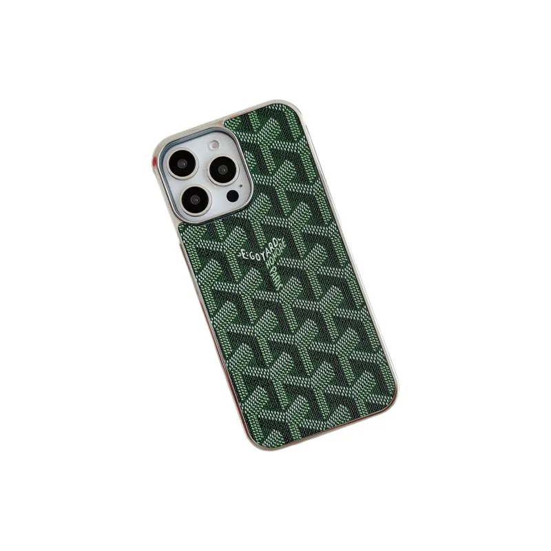Koman TPU Material Electroplated Frame Dog's Teeth Goya Phone Cases Compatible With Apple IPhone 12/13/14/15/16/Pro/Mac-16