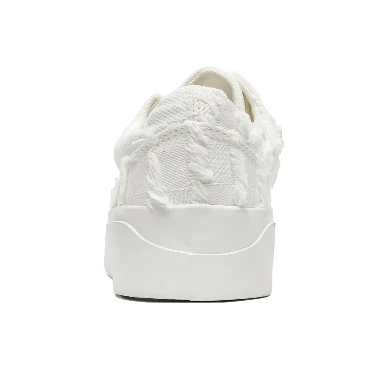 12345 Platform White Sneakers Abrasion Resistant, Lightweight, And Breathable Low Top Canvas Shoes Men's-2