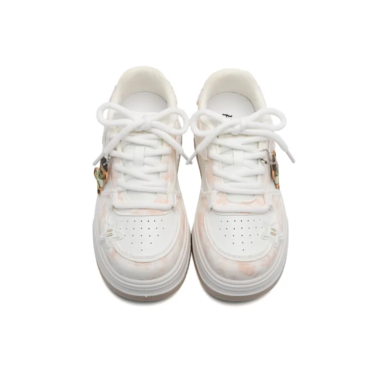 Teddy Bear Collection Slip Resistant Height Increasing Low Top Skateboard Shoes Women's-3