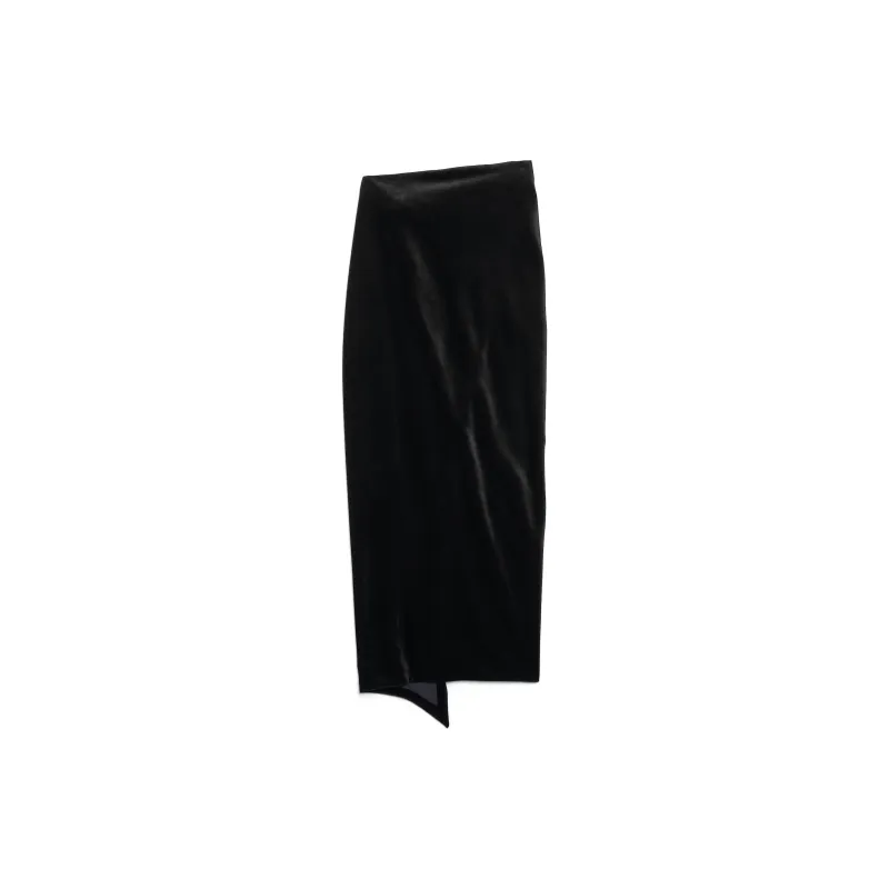Balenciaga Velvet Midi Skirt-1