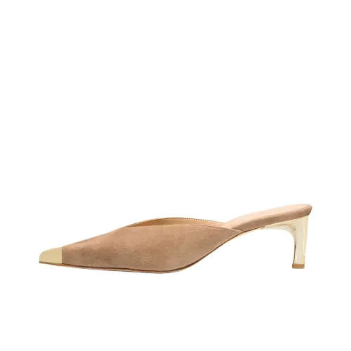 MICHAEL KORS Closed Toe Slippers 5.7cm Women's Beige