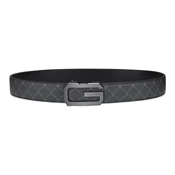 Maserati Pvc Leather Belts Men's 3.55cm