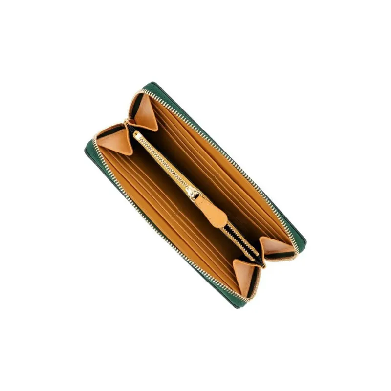 ETTINGER Leather Wallet Men's Green & Yellow-2