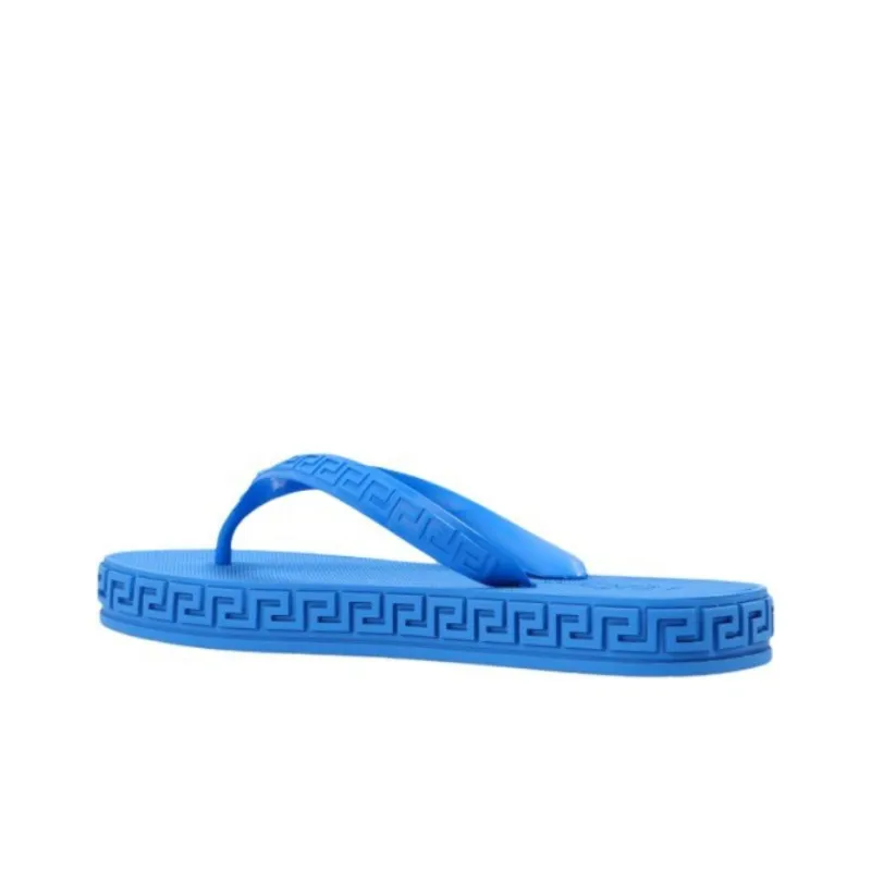 FANSIZHE Greca Flip Flops Women's Blue-3