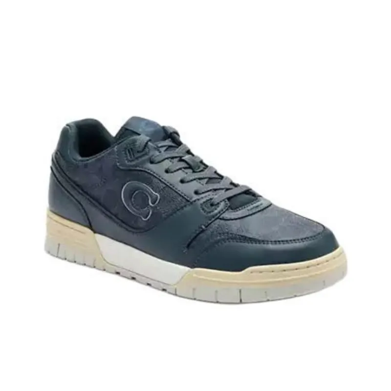COACH Soho Low-Top Skateboard Shoes Men's Blue-2