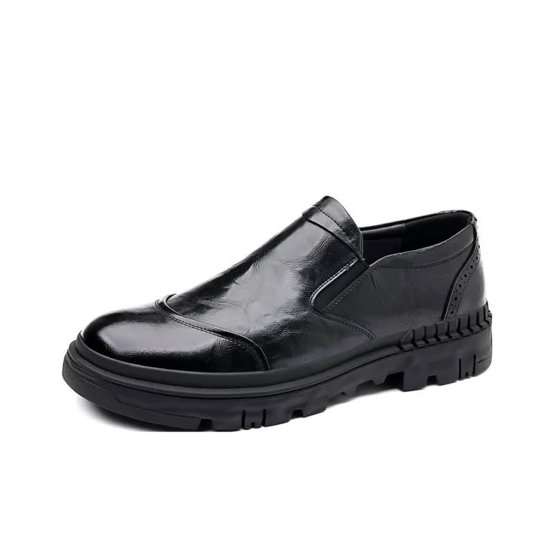 JIETEGONGYANG Casual Shoes Men's Black-1