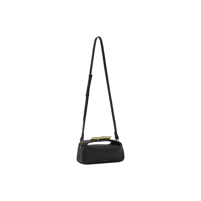Lanvin Calfskin Shoulder Bag Crossbody Bag Handbag Women's Black-2