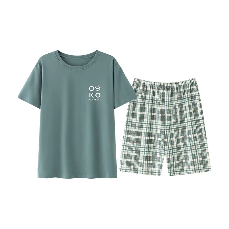 FENTENGCARE Pajama Set Men's Uniform Blue-0