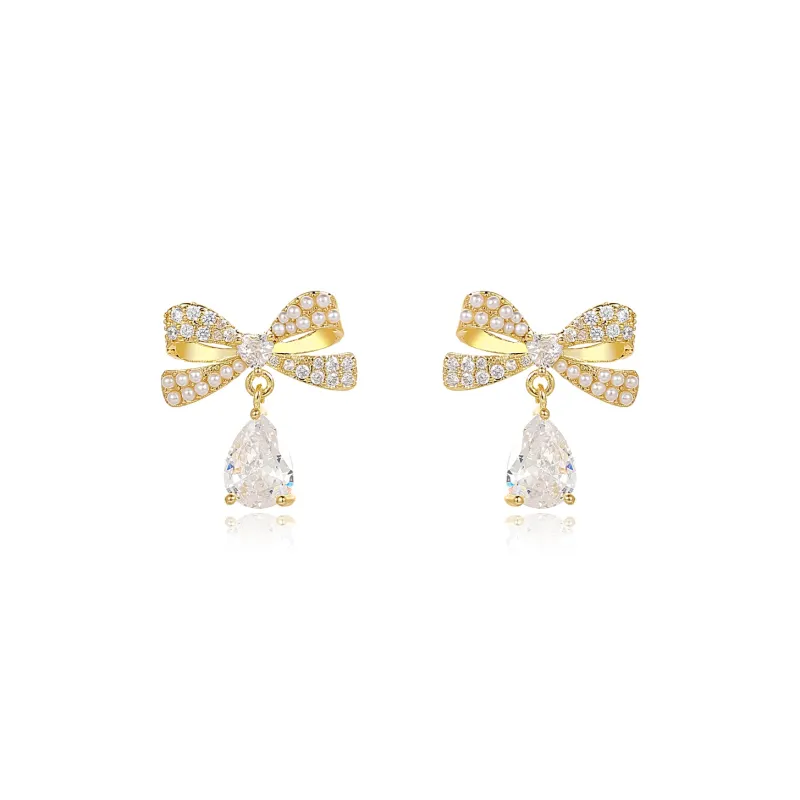 ONEKISS Gold Plated Copper Earrings Women's-0