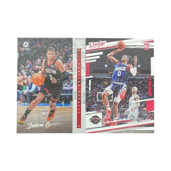 PANINI 2021 22 Rocket Jalen Grimm Tka Rising Stars RC Sports Cards 2 Pcs