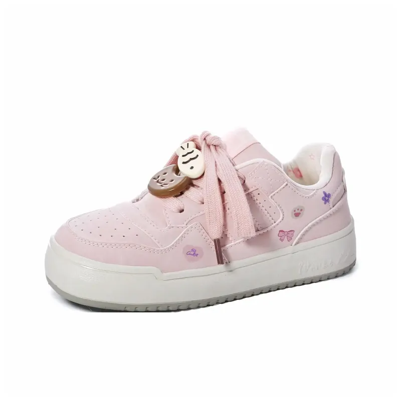 UNIITY Low-Top Skateboard Shoes Women's Pink-7
